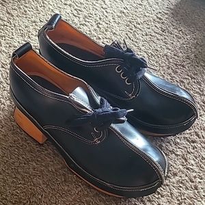 John Fluevog Black Leather Shoes